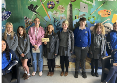 A massive thank you to Coláiste Mhuire Johnstown Kilkenny who raised €1650 for Pieta. Their student Council organised various fundraisers, Halloween Dress Up, St Patricks Day Dress Up, "Name the Pumpkin Fundraiser" 